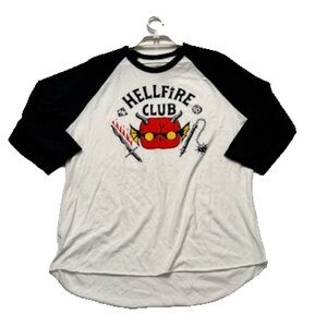 Hellfire Club Raglan ringer xl
